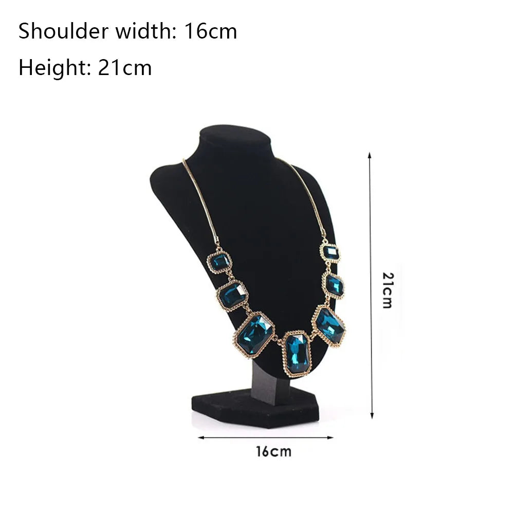 Présentoir Collier Velours Noir Multi-Tailles