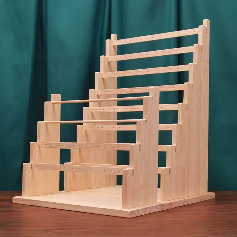 Présentoir Boucle d'Oreille Bois Massif Vitrine