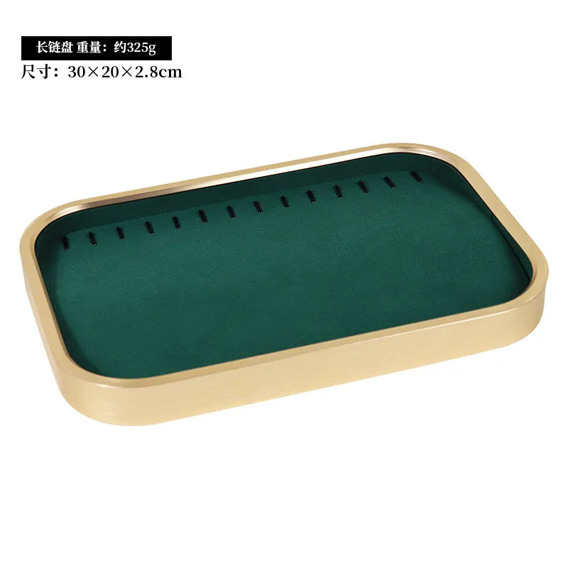 Plateau Bijoux Métal Blanc Modulable Vitrine