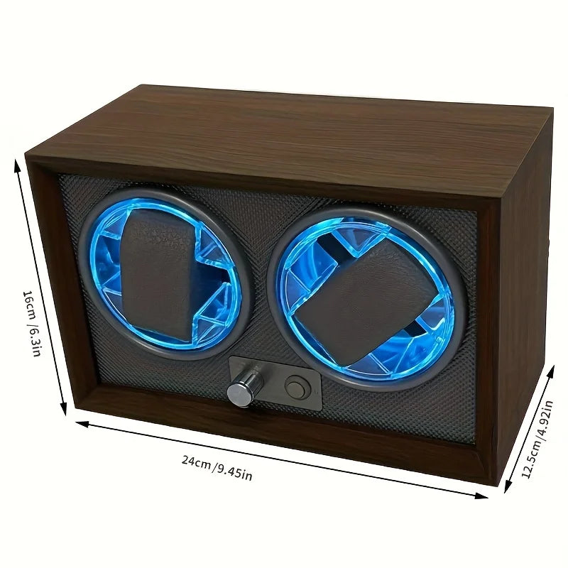 Remontoir Montre Bois Rotatif 5 Vitesses
