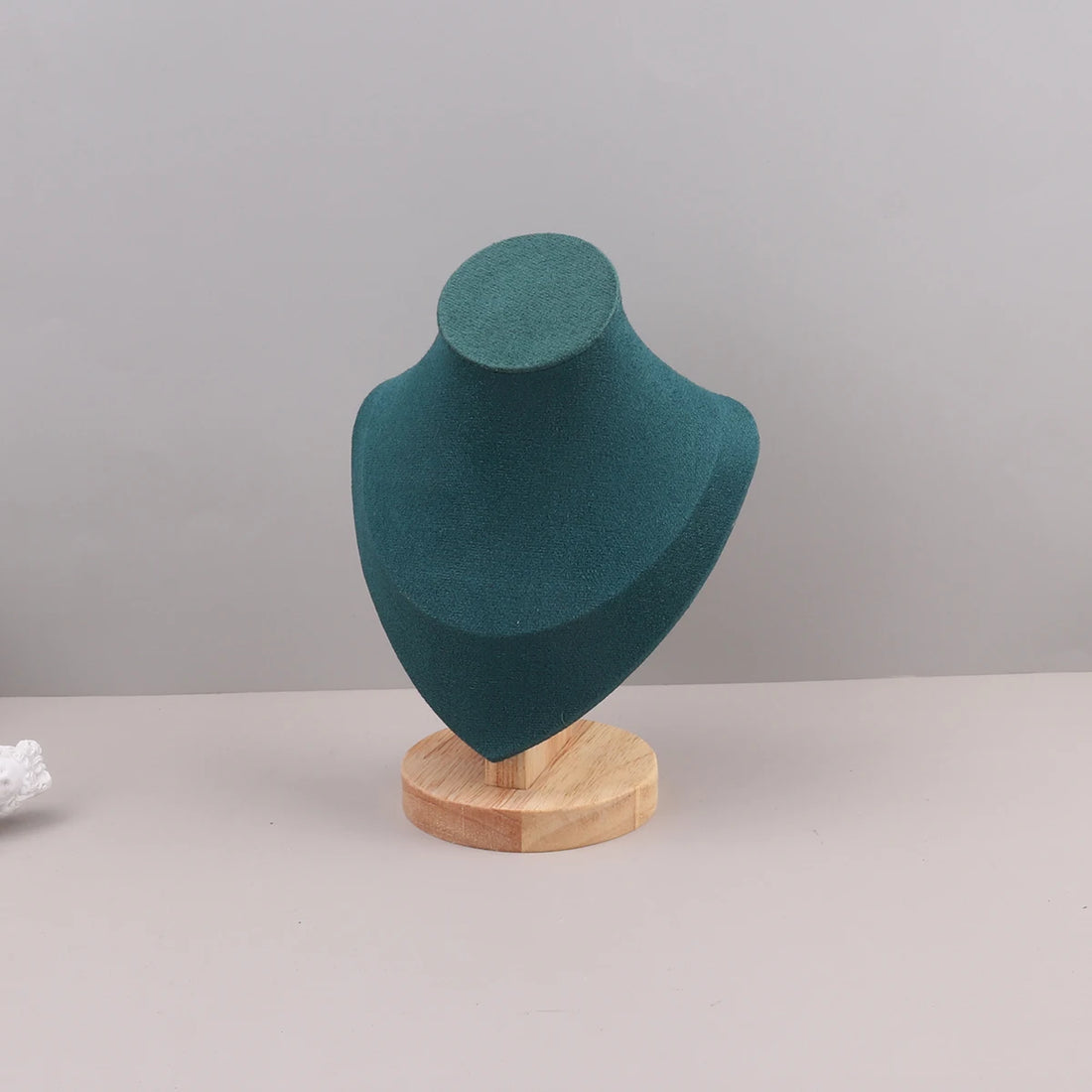 Présentoir Collier Velours Vert Émeraude 3 Tailles