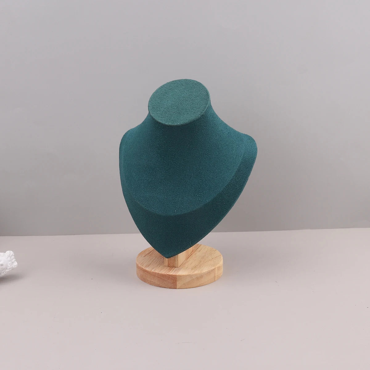 Présentoir Collier Velours Vert Émeraude 3 Tailles