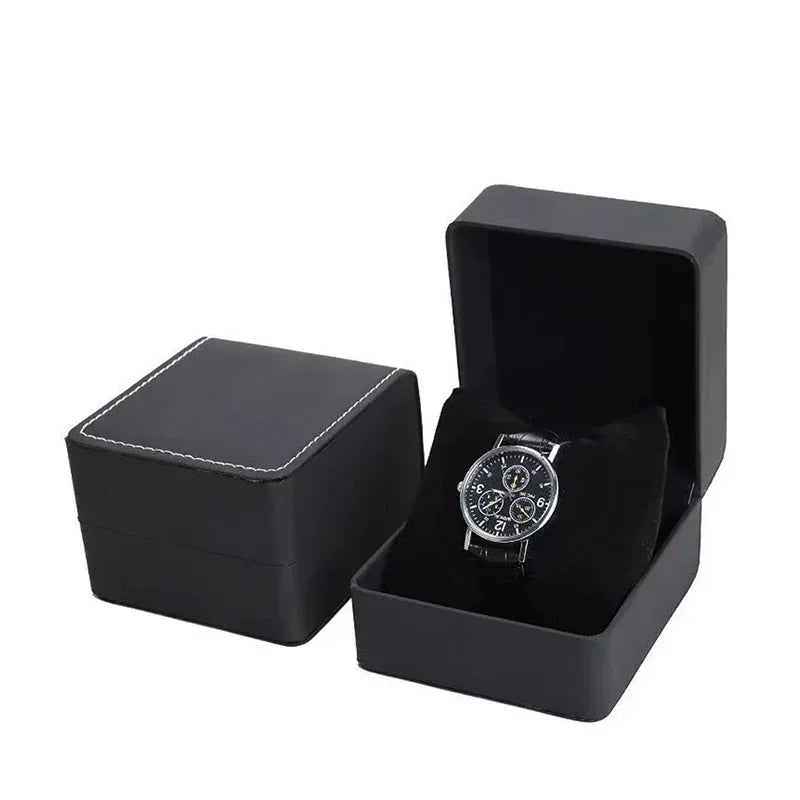Boîte Montre Cuir Premium Coussin Voyage