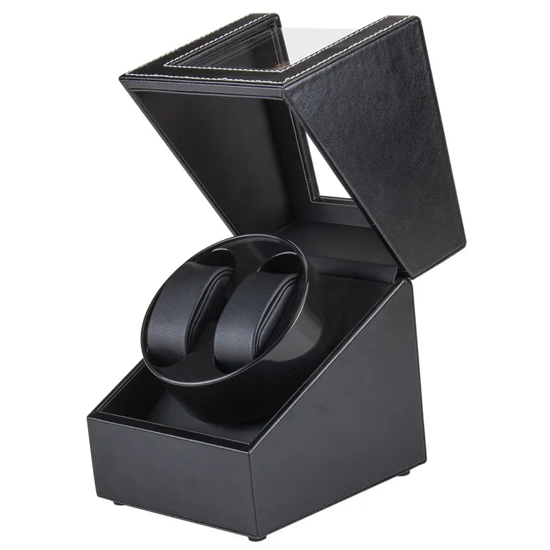 Remontoir Montre Automatique Double Cuir Luxe