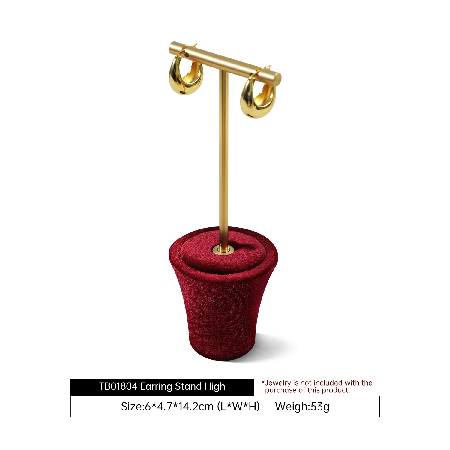 Ensemble Présentoirs Bijoux Velours Vitrine Complète