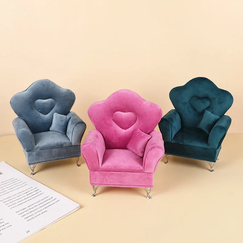 Boîte Bijoux Velours Canapé Décoratif Femme