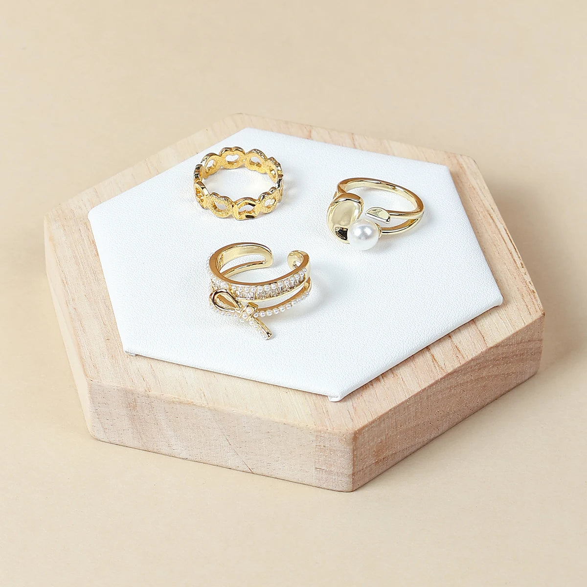 Presentoir Bracelet Collier Bois Blanc Multi-formes