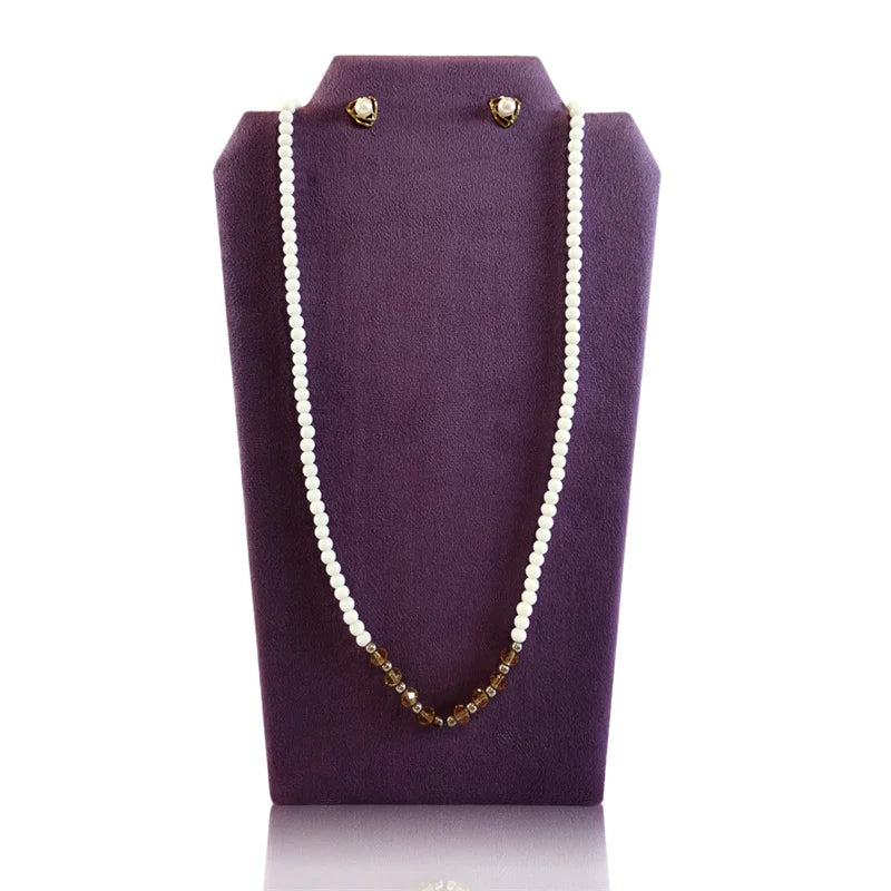 Présentoir Collier Velours Plat Multicolore