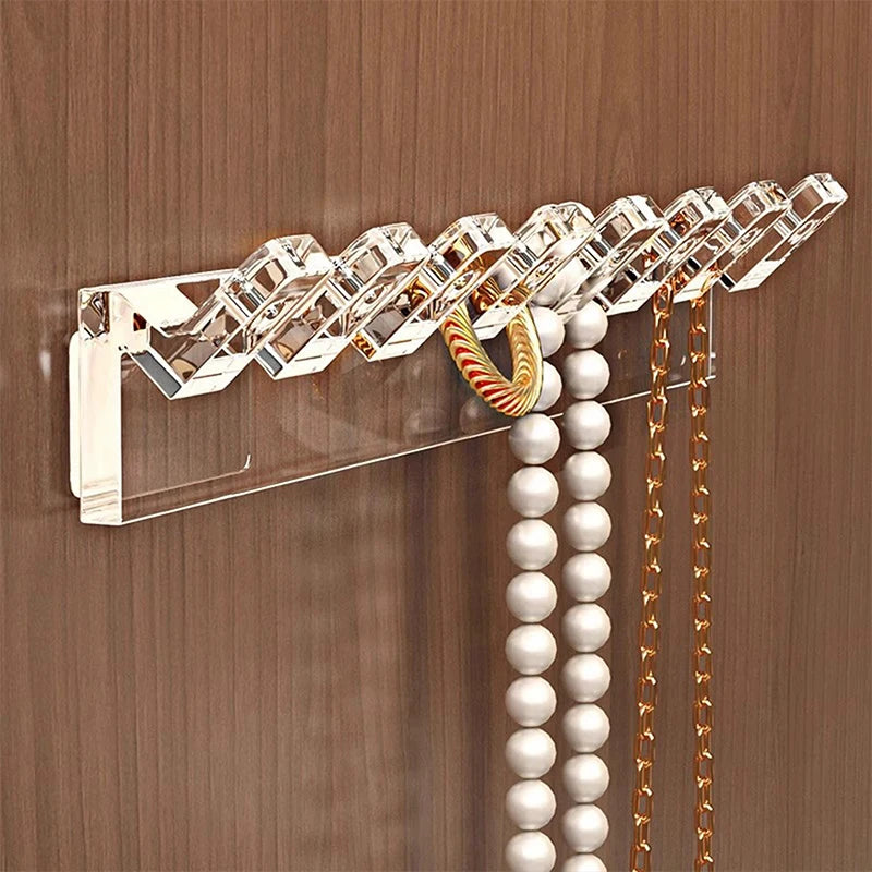 Porte Collier Plastique Mural Auto-Adhésif Lot