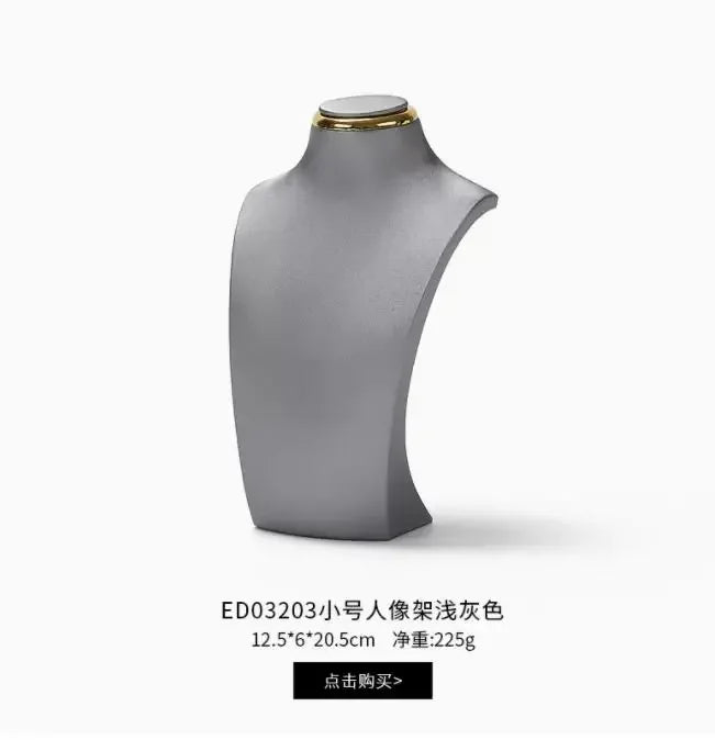 Buste Collier Résine Cou Figurine Vitrine