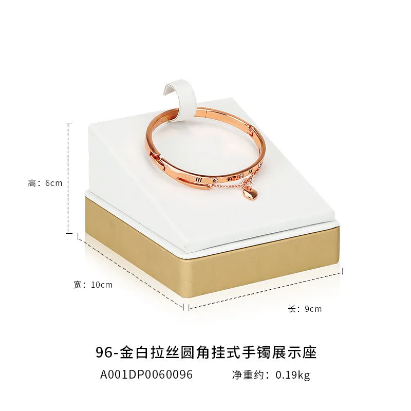 Plateau Bijoux Velours Or Blanc Multifonction