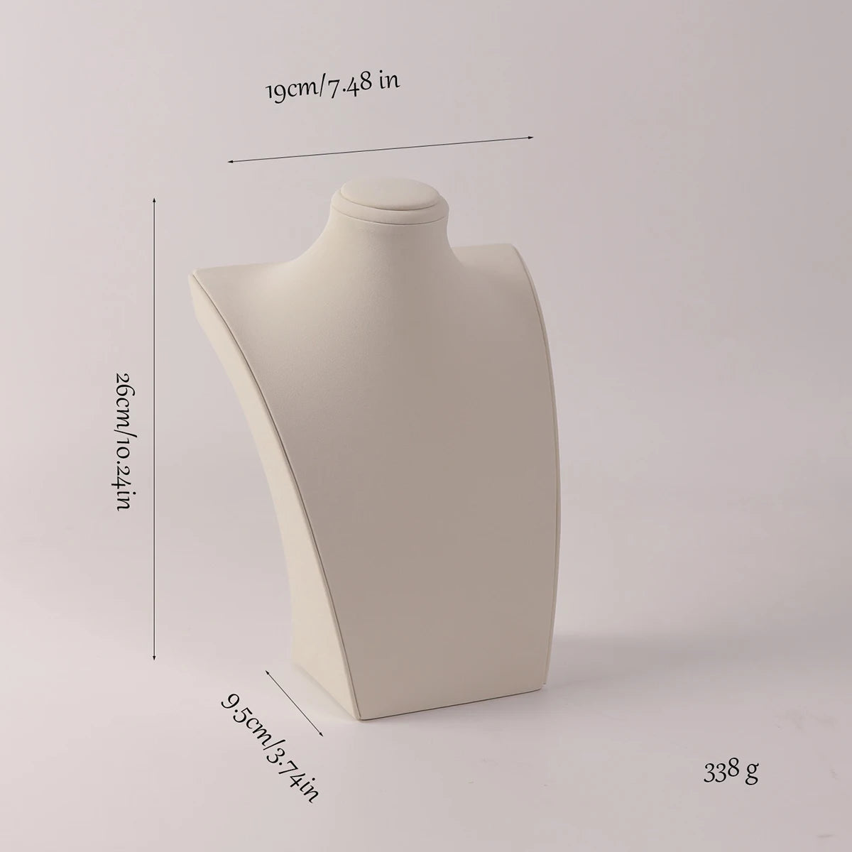 Présentoir Collier Cuir Buste Bijoutier