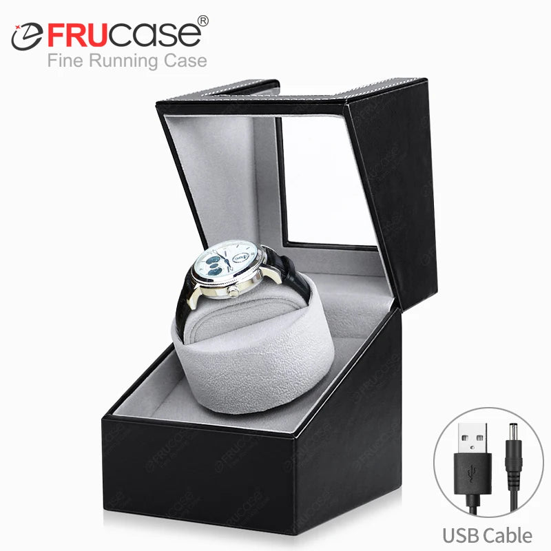 Remontoir Montre Automatique Cuir Mode Silencieux