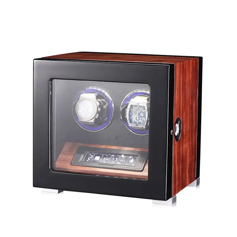 Coffre Fort Montre Bois Duo Marron Empreinte Mabuchi