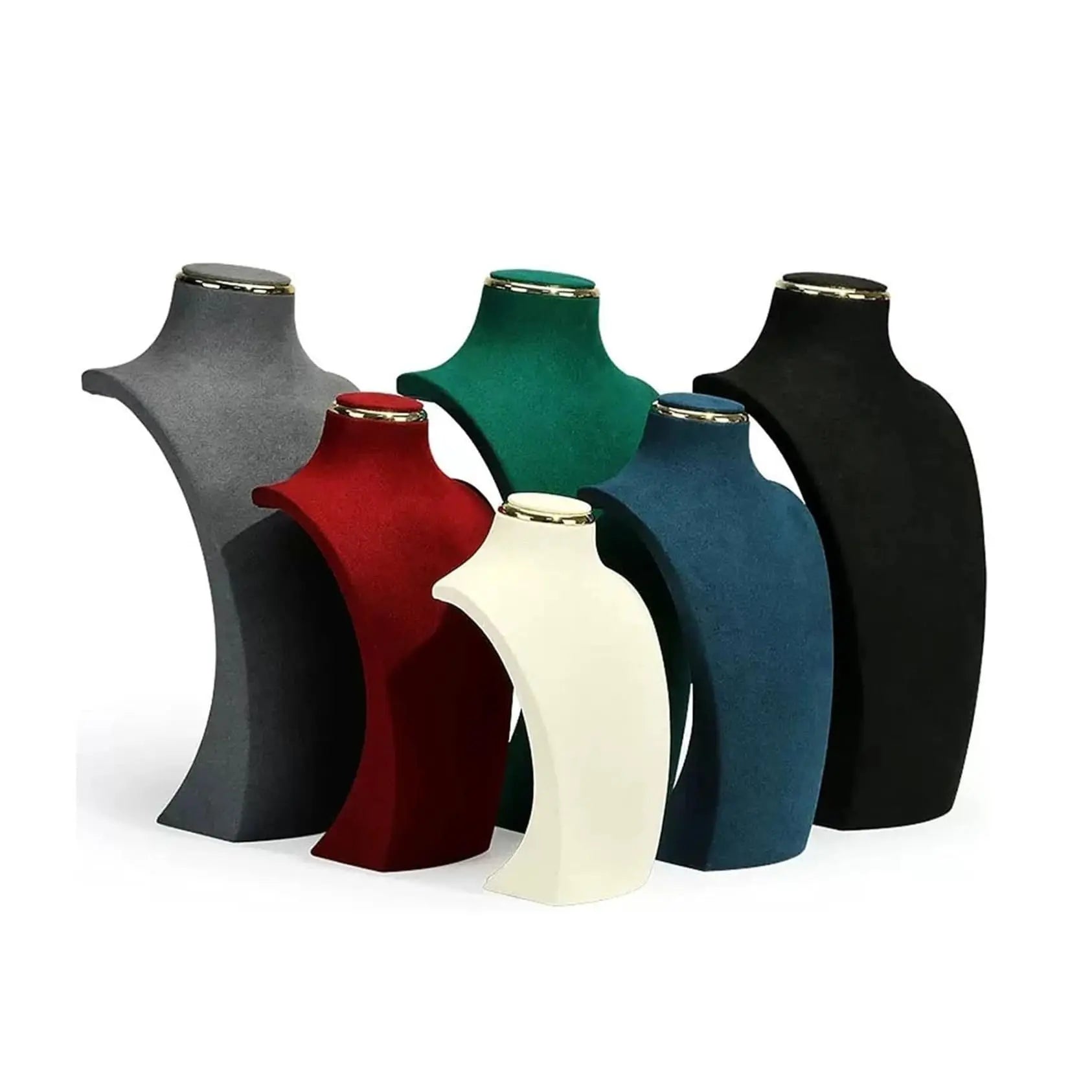 Buste Collier Daim Microfibre Comptoir Joaillerie