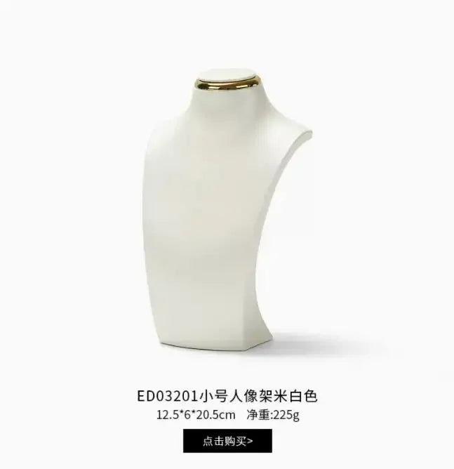 Buste Collier Résine Cou Figurine Vitrine