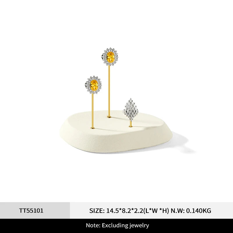 Présentoir Bague Cuir Luxe Comptoir Vitrine