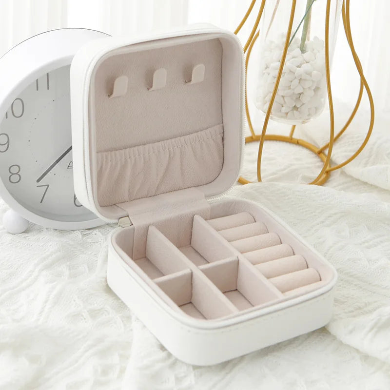 Boîte Bijoux Voyage Cuir Compacte Organisateur