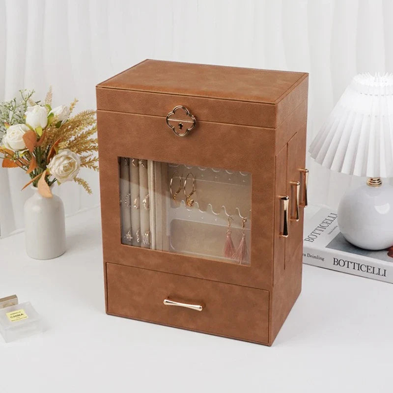Boîte Bijoux Cuir Grand Modèle Premium