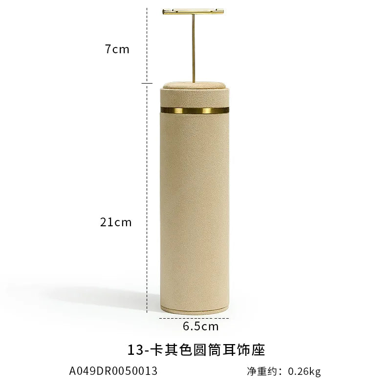 Ensemble Métal Beige Organisateur Bijoux Anneau Collier