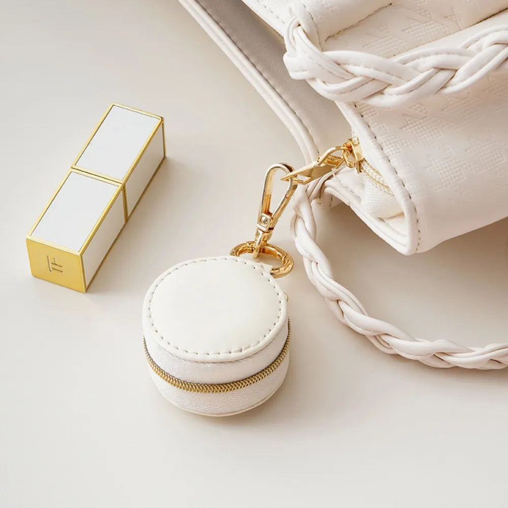 Boite Bijoux Cuir Velours Porte-Cle Mini