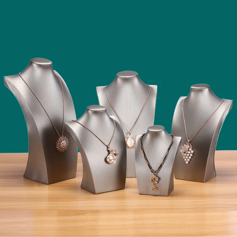Buste Collier Plastique Présentoir Vitrine