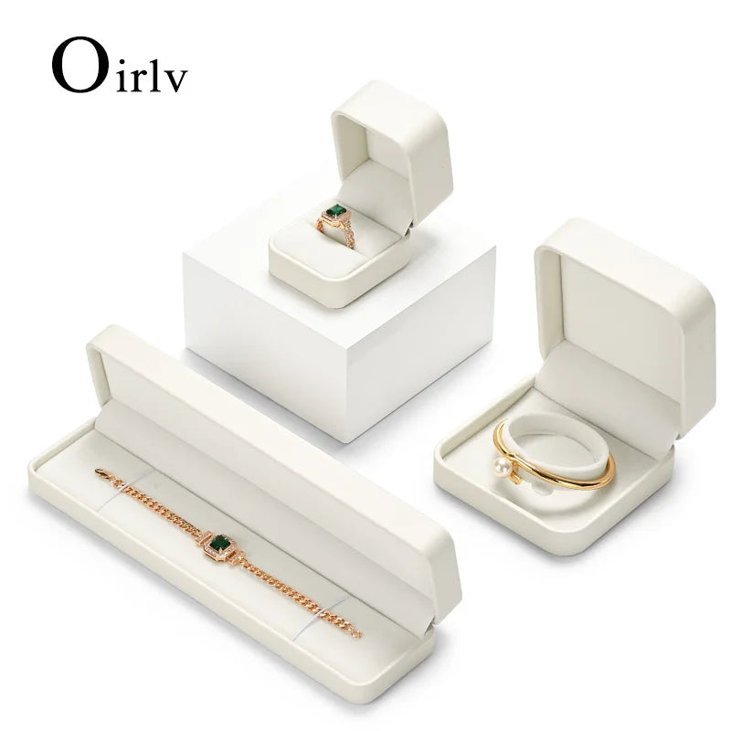 Boite Bijoux Cuir Mariage Bague Collier Multi Couleurs