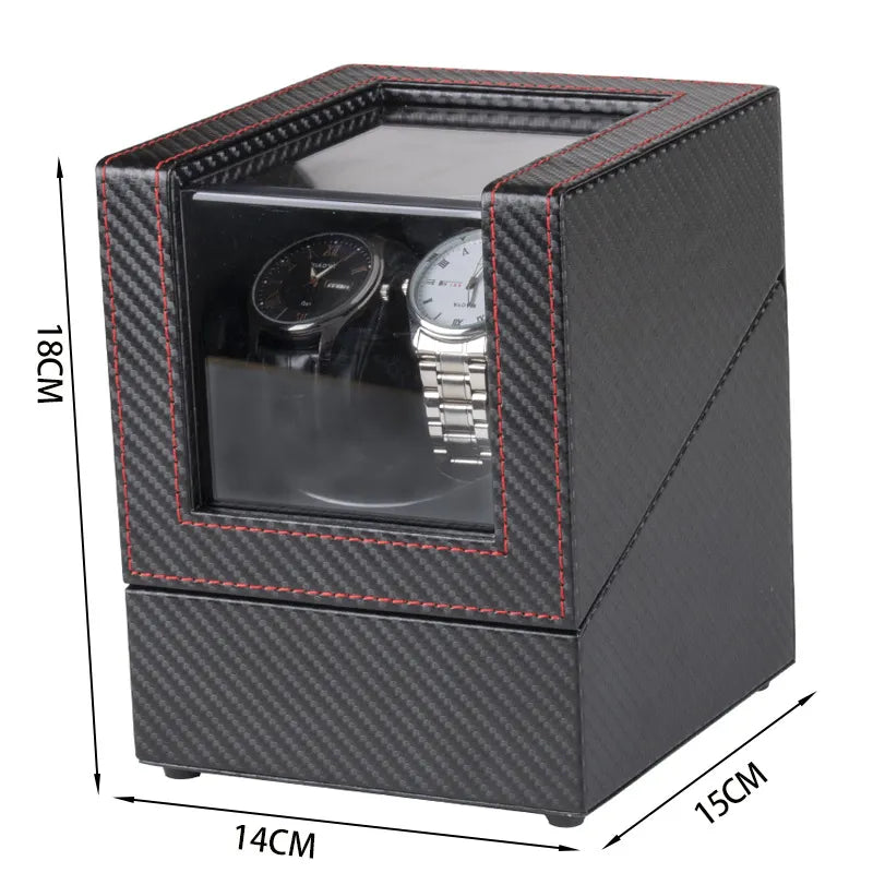Remontoir Montre Automatique Double Cuir Luxe