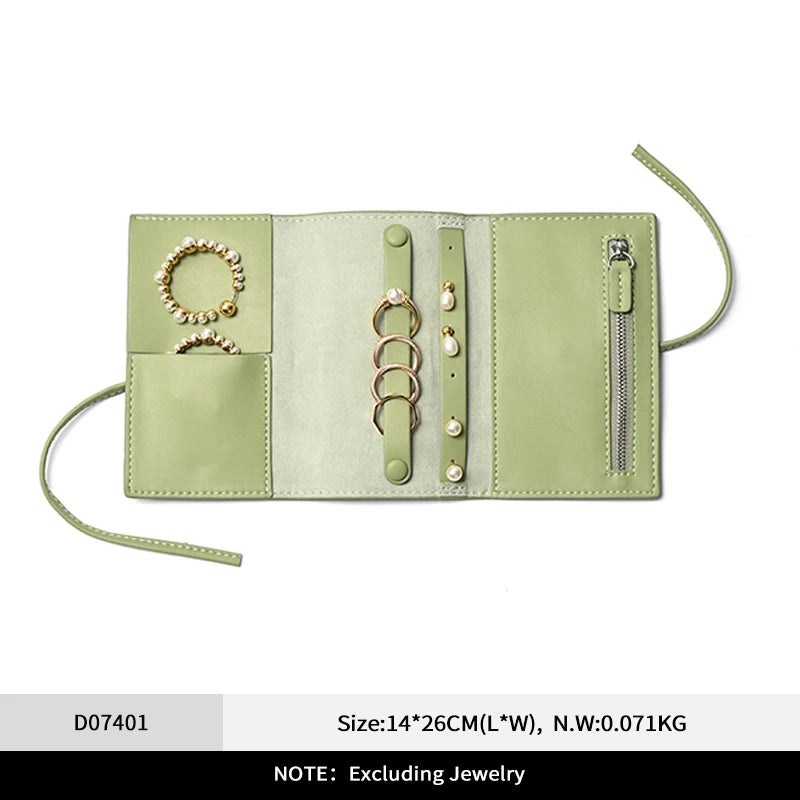 Mallette Bijoux Cuir Voyage Compact Rouleau