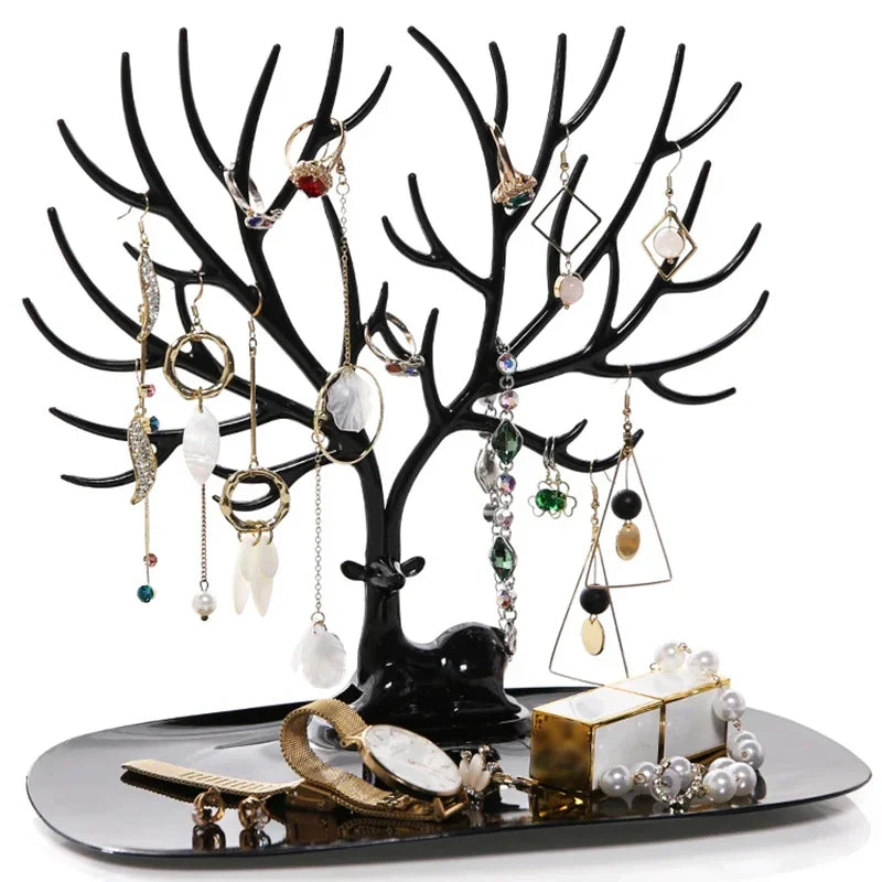Porte Bijoux Acrylique Cerf Fantaisie