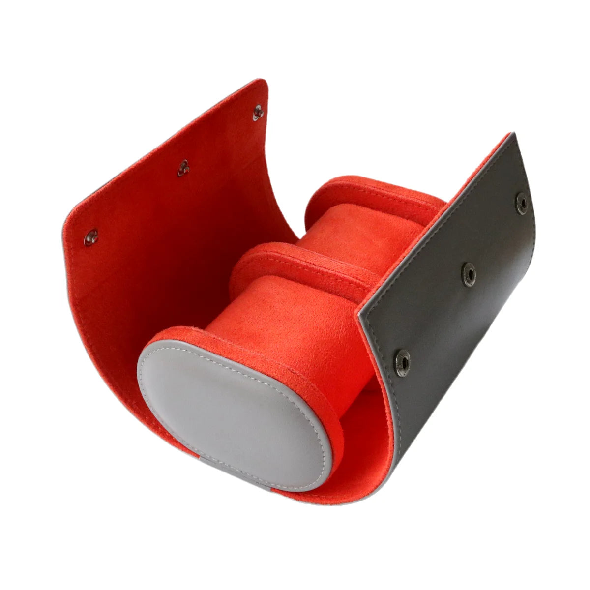 Boîte Montre Cuir Vintage Voyage Rouleau
