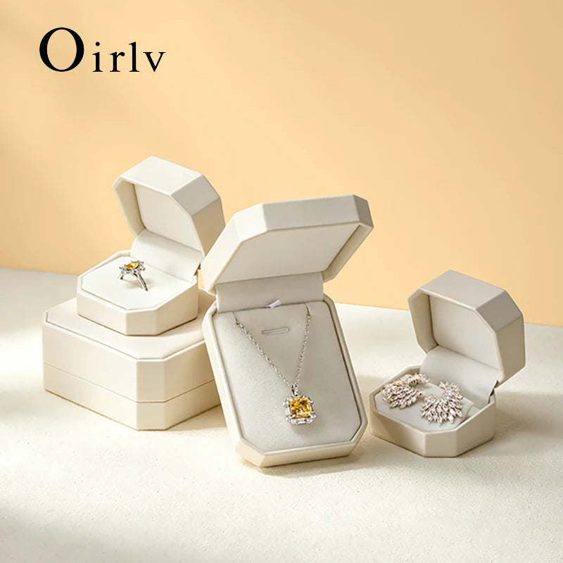 Boîte Bague Cuir Mariage Bijoux Cadeau