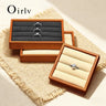 Plateau Bague Bois Velours Bijouterie