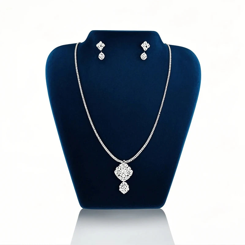 Présentoir Collier Velours Plat Multicolore