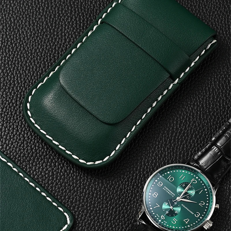 Étui Montre Cuir Voyage Anti-poussière Portable