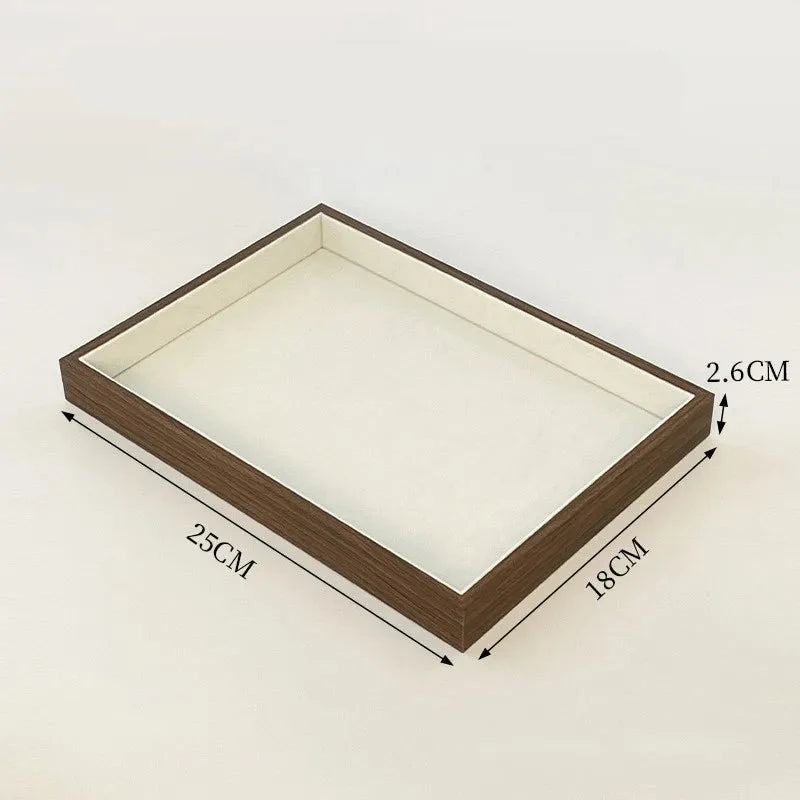 Plateau Bijoux Bois Noyer Multigrilles