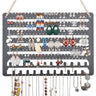 Porte Bijoux Bois Mural Collier Boucles