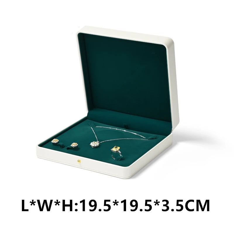 Boite Bijoux Velours Mariage Bague Collier Cadeau