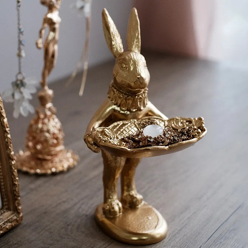 Présentoir Bijoux Résine Velours Rétro Vintage