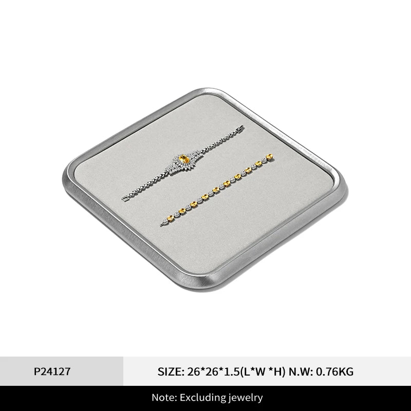Plateau Bijoux Cuir PU Comptoir Vitrine