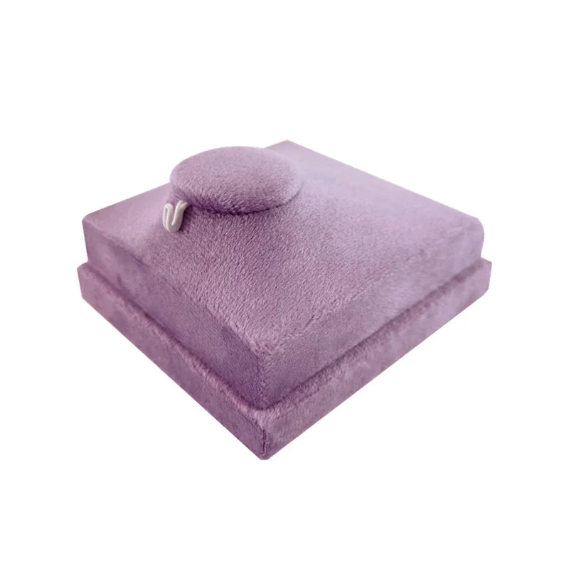 Présentoir Collier Velours Plat Luxe