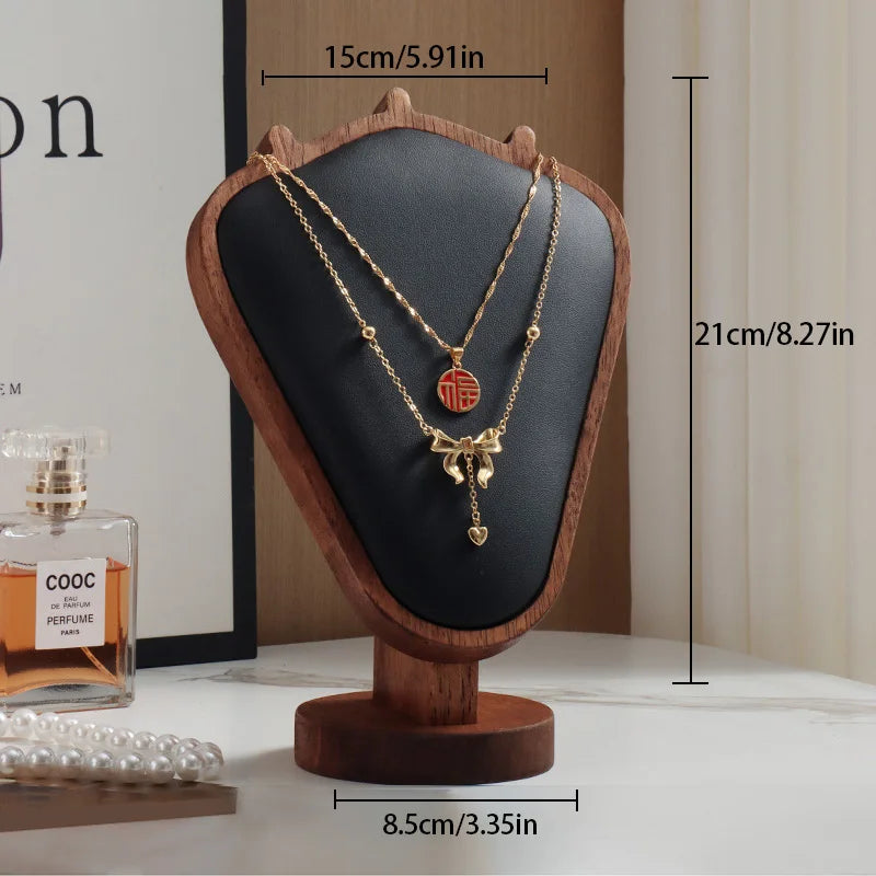 Présentoir de Comptoir Collier Métal Velours