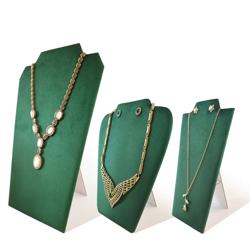 Présentoir Collier Velours Plat Multicolore