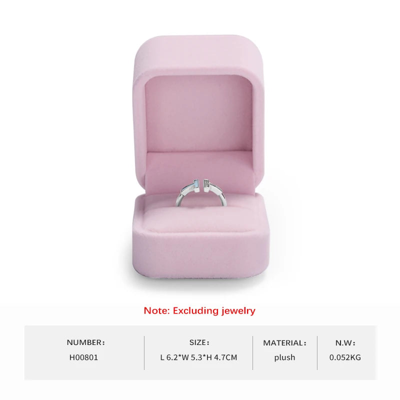 Boite Bijoux Velours Rose Mariage Mallette
