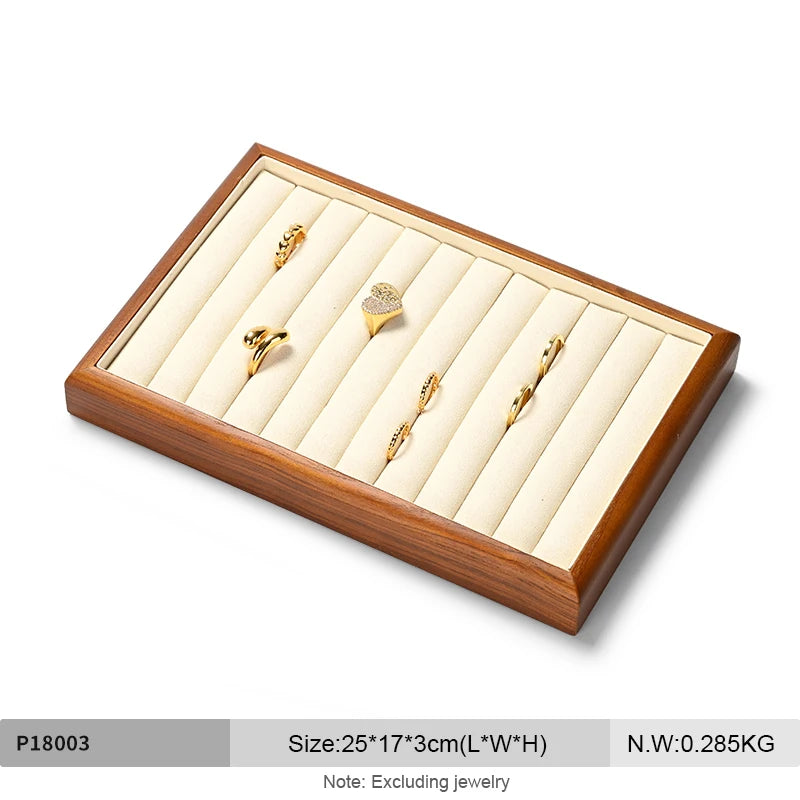 Boîte Bijoux Bois Plateaux Multi-Configurations