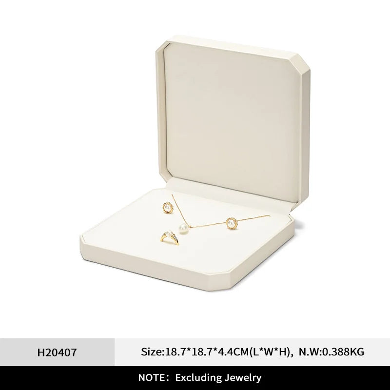 Boîte Bague Cuir Mariage Bijoux Cadeau