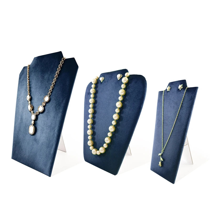 Présentoir Collier Velours Plat Multicolore