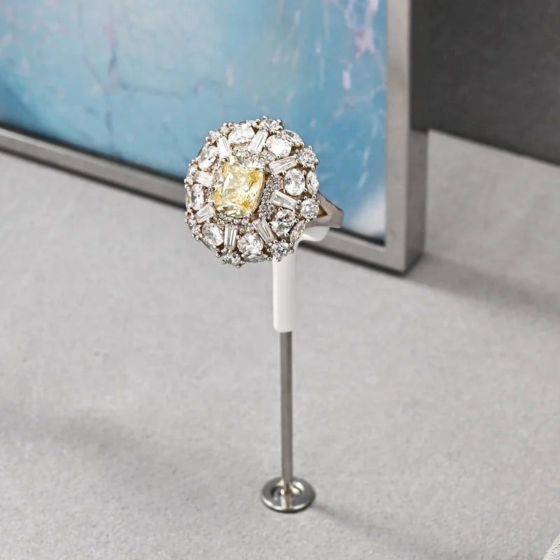 Présentoir Bijoux Velours Gris Comptoir Vitrine