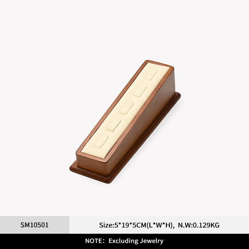 Présentoir Bijoux Bois Beige Collier Multifonctions