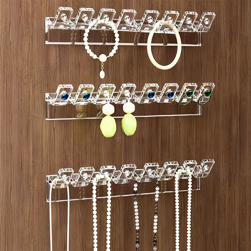 Porte Collier Plastique Mural Auto-Adhésif Lot